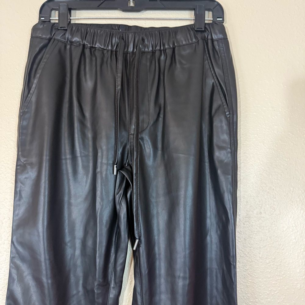Wildfang Faux Leather Pants Small